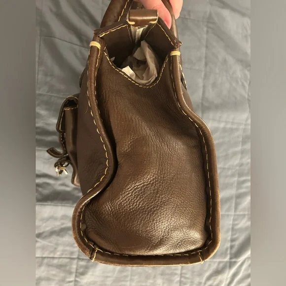 Chloe Edith Day Bag - Satchel - Dark Brown - Picture 10 of 16